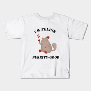 I'M Feline Purrity Good Kids T-Shirt